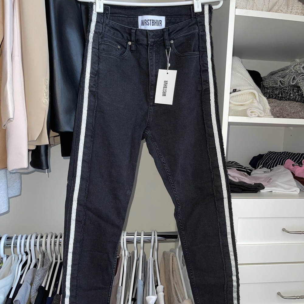 Wrstbhvr black jeans.